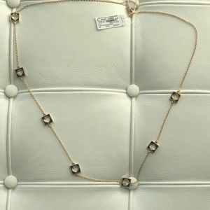 Kate Spade Hole Punch Gold Long Necklace